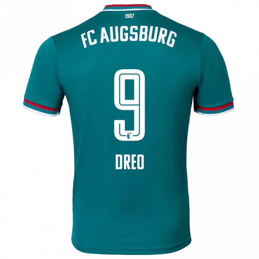 Kinder David Dreo #9 Dunkelgrün Auswärtstrikot Trikot 2024/25 T-Shirt Österreich