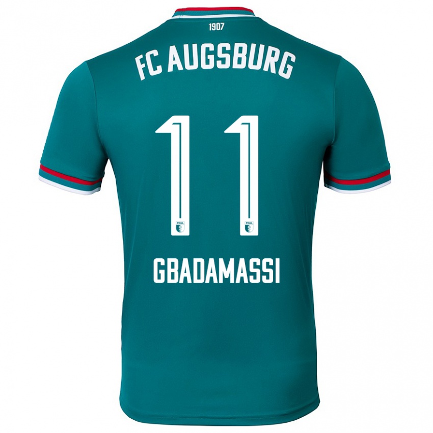 Kinder Rayane Gbadamassi #11 Dunkelgrün Auswärtstrikot Trikot 2024/25 T-Shirt Österreich