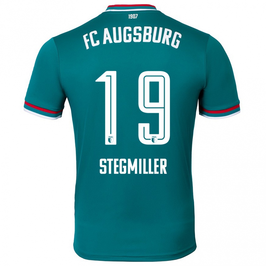 Kinder Louis Stegmiller #19 Dunkelgrün Auswärtstrikot Trikot 2024/25 T-Shirt Österreich