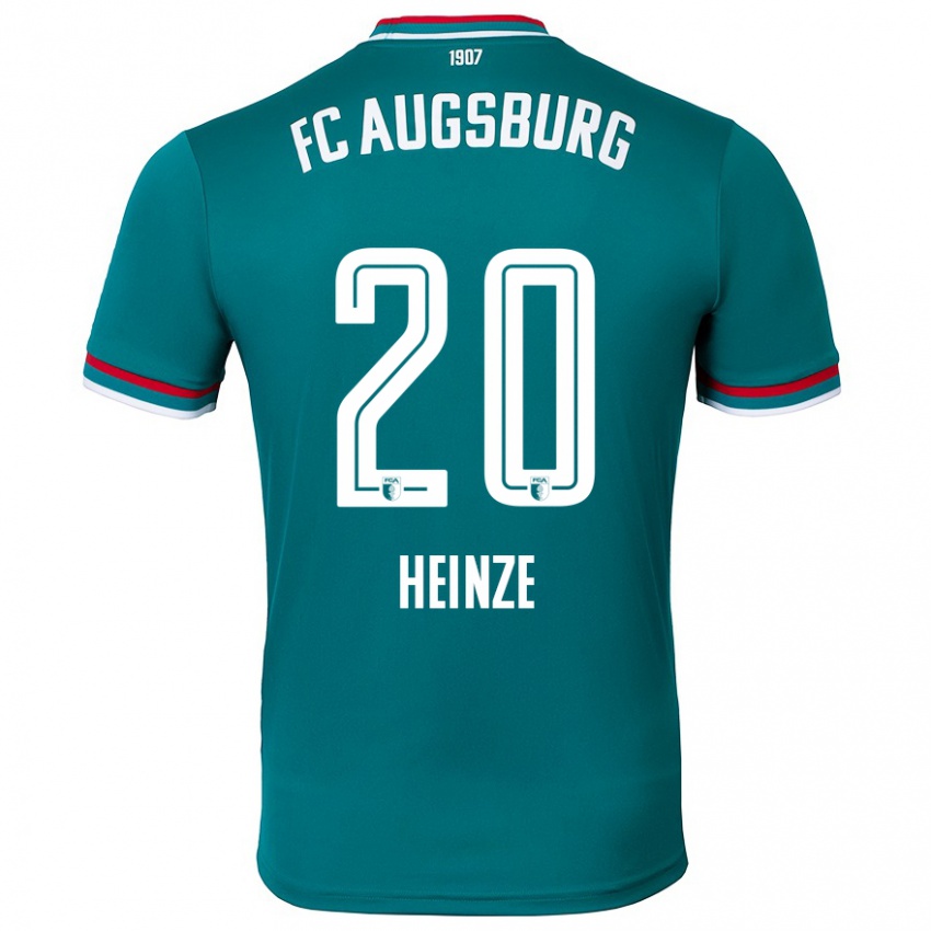 Kinder Fynn Heinze #20 Dunkelgrün Auswärtstrikot Trikot 2024/25 T-Shirt Österreich