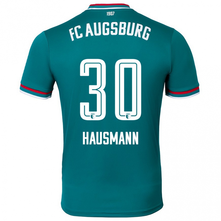 Kinder Daniel Hausmann #30 Dunkelgrün Auswärtstrikot Trikot 2024/25 T-Shirt Österreich