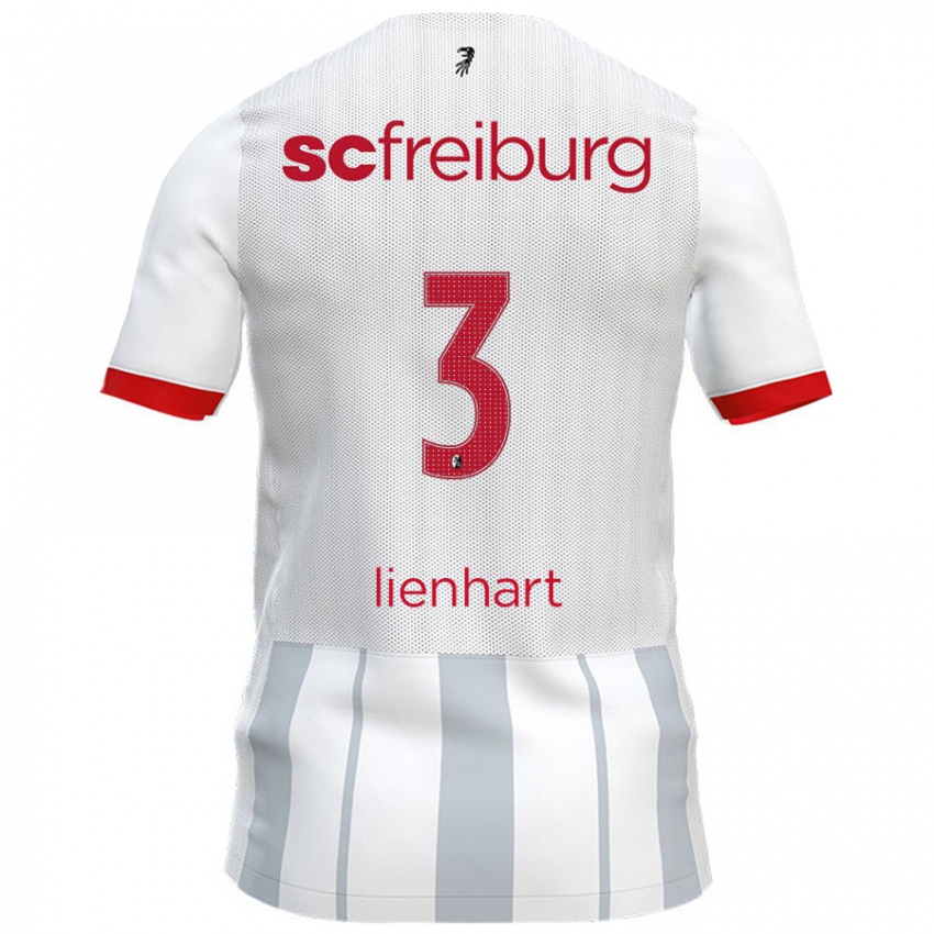 Kinder Philipp Lienhart #3 Weiß Grau Auswärtstrikot Trikot 2024/25 T-Shirt Österreich