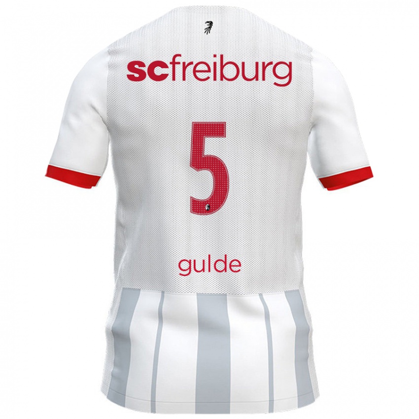 Kinder Manuel Gulde #5 Weiß Grau Auswärtstrikot Trikot 2024/25 T-Shirt Österreich