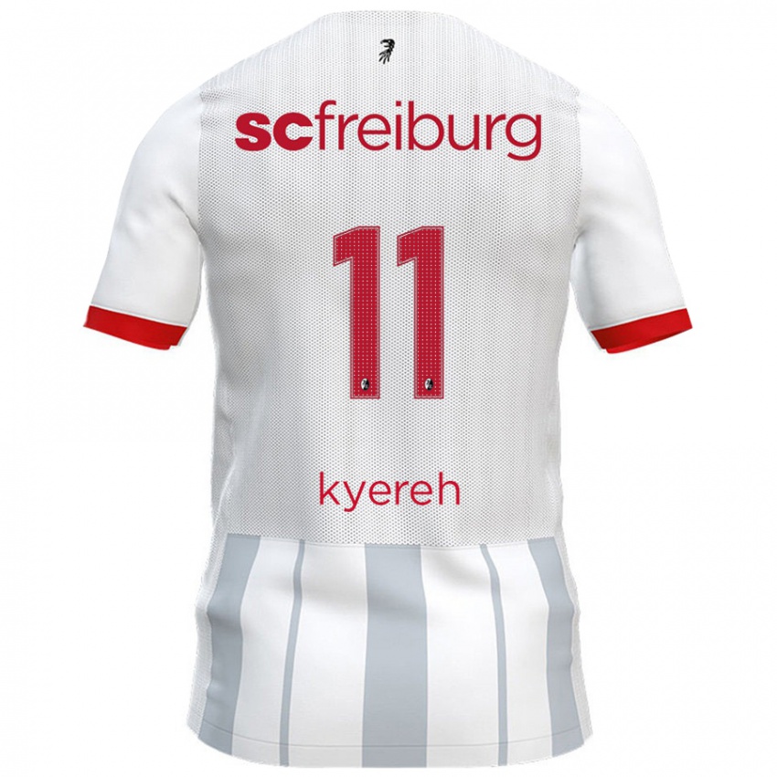 Kinder Daniel-Kofi Kyereh #11 Weiß Grau Auswärtstrikot Trikot 2024/25 T-Shirt Österreich