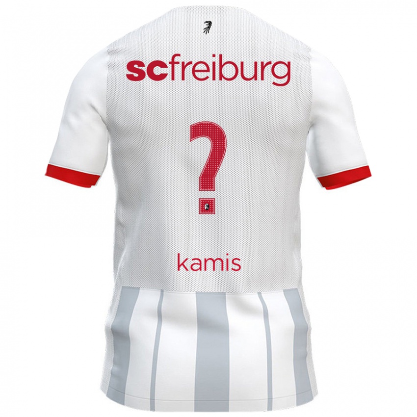 Kinder Marcel Kamis #0 Weiß Grau Auswärtstrikot Trikot 2024/25 T-Shirt Österreich