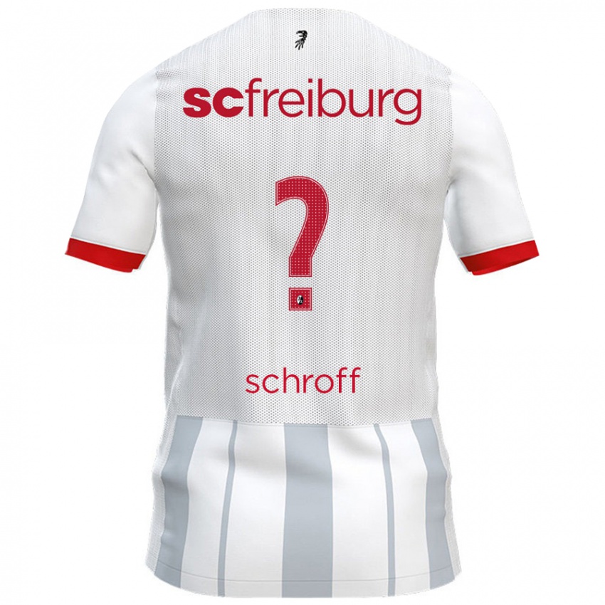 Kinder Matteo Schroff #0 Weiß Grau Auswärtstrikot Trikot 2024/25 T-Shirt Österreich