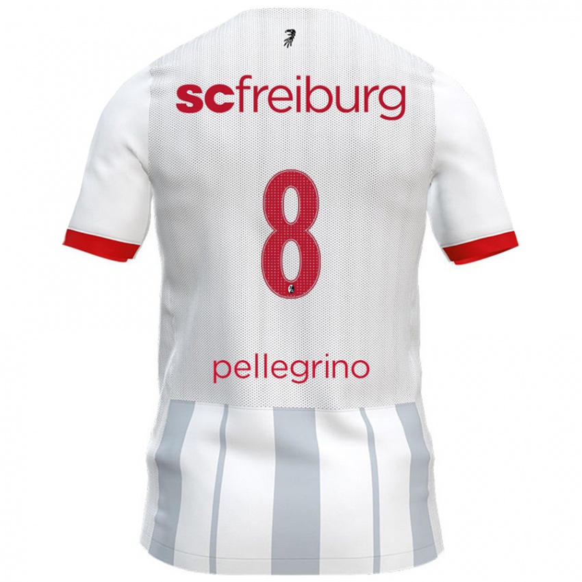 Kinder Gabriel Pellegrino #8 Weiß Grau Auswärtstrikot Trikot 2024/25 T-Shirt Österreich