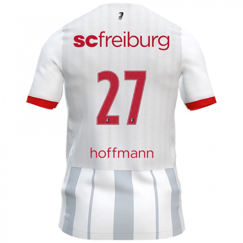 Kinder Giovanna Hoffmann #27 Weiß Grau Auswärtstrikot Trikot 2024/25 T-Shirt Österreich