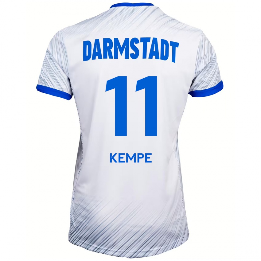 Kinder Tobias Kempe #11 Weiß Blau Auswärtstrikot Trikot 2024/25 T-Shirt Österreich