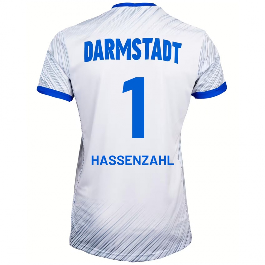 Kinder Leon Hassenzahl #1 Weiß Blau Auswärtstrikot Trikot 2024/25 T-Shirt Österreich