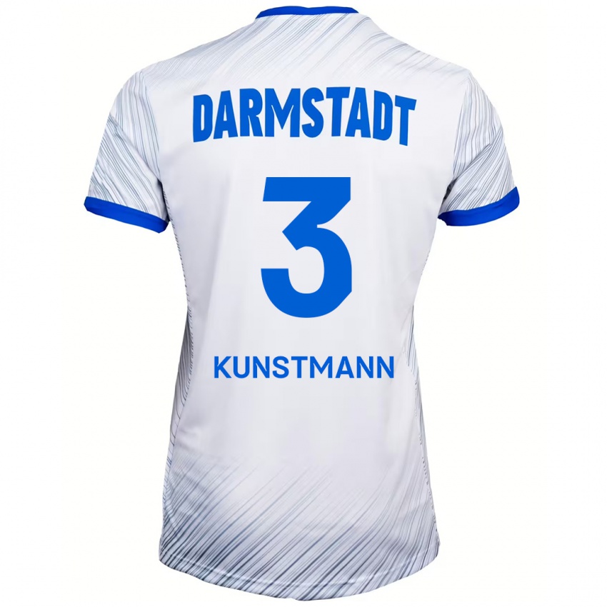 Kinder Kelvin Kunstmann #3 Weiß Blau Auswärtstrikot Trikot 2024/25 T-Shirt Österreich