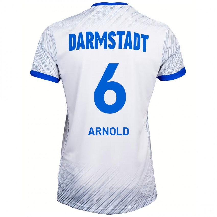 Kinder Tim Arnold #6 Weiß Blau Auswärtstrikot Trikot 2024/25 T-Shirt Österreich