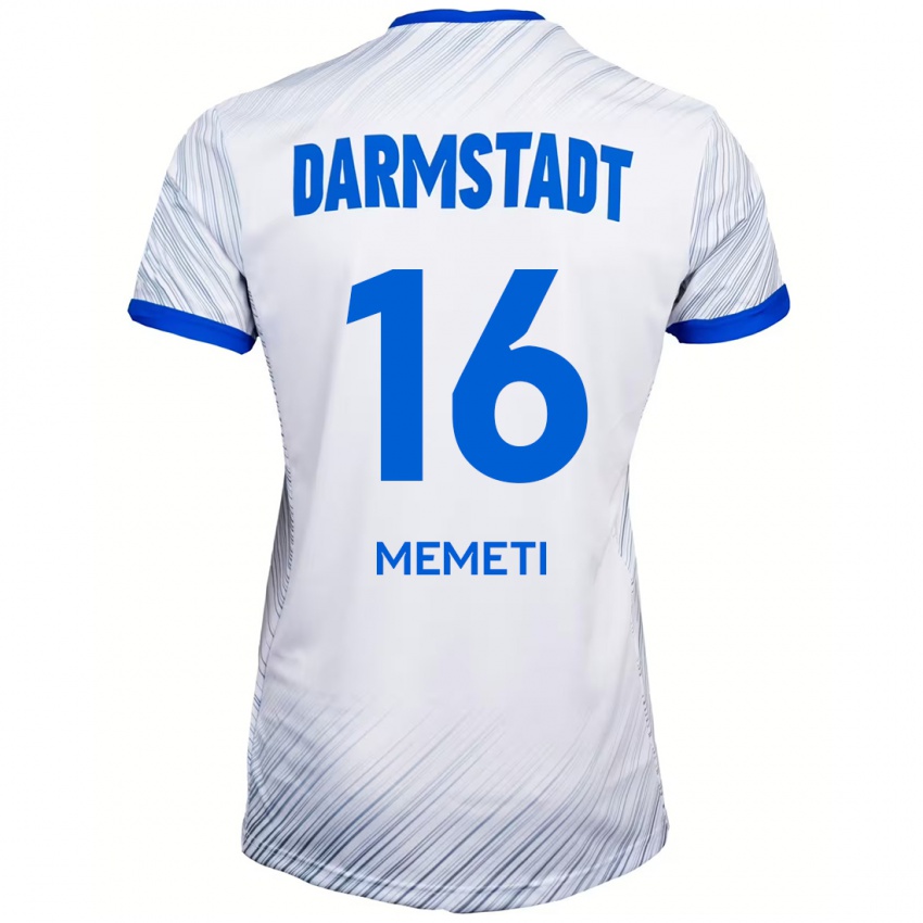 Kinder Dilon Memeti #16 Weiß Blau Auswärtstrikot Trikot 2024/25 T-Shirt Österreich