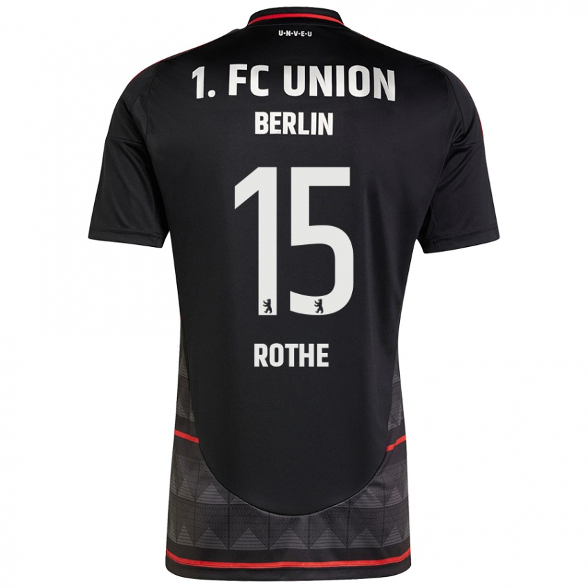 Kinder Tom Rothe #15 Schwarz Auswärtstrikot Trikot 2024/25 T-Shirt Österreich