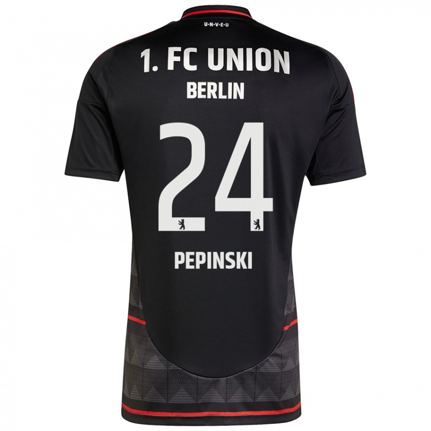 Kinder Louis Pepinski #24 Schwarz Auswärtstrikot Trikot 2024/25 T-Shirt Österreich