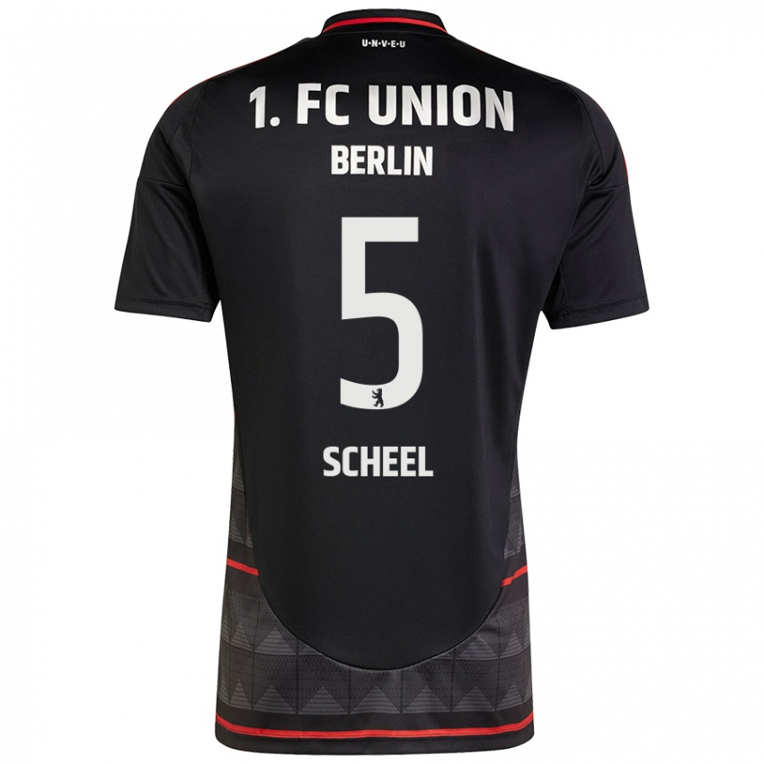 Kinder Luca Scheel #5 Schwarz Auswärtstrikot Trikot 2024/25 T-Shirt Österreich