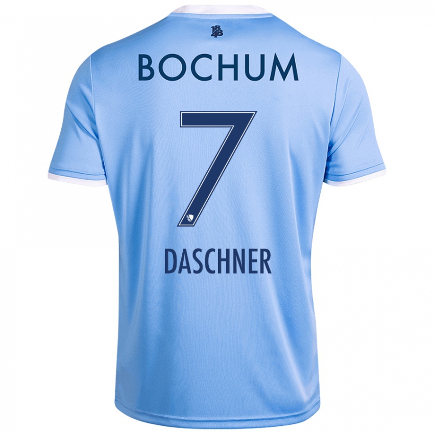 Kinder Lukas Daschner #7 Himmelblau Auswärtstrikot Trikot 2024/25 T-Shirt Österreich