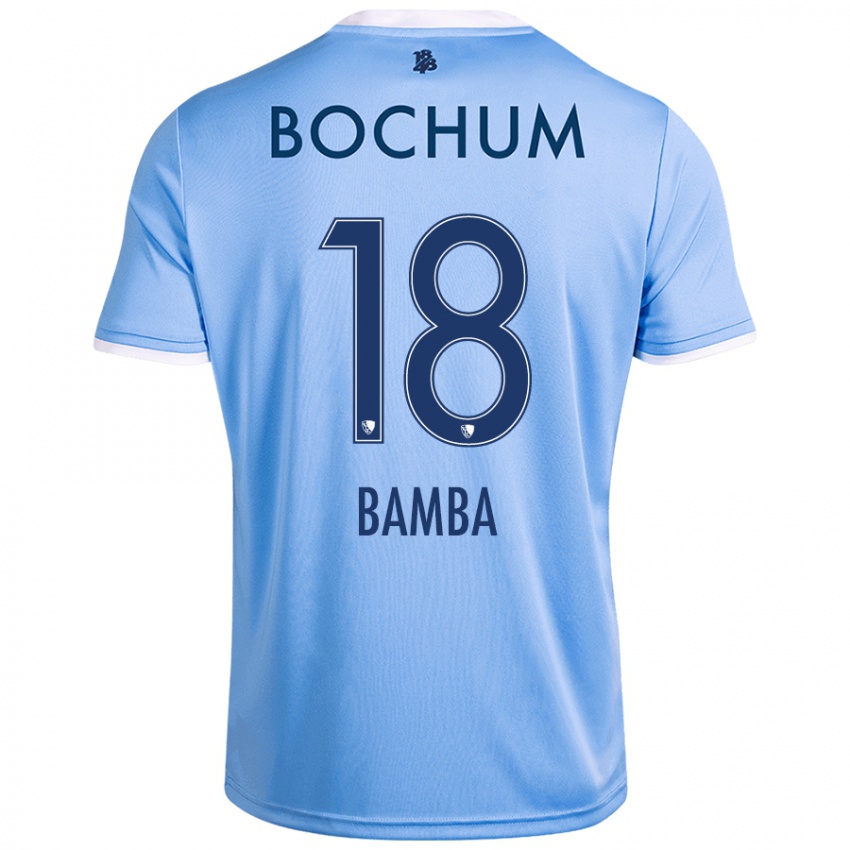 Kinder Samuel Bamba #18 Himmelblau Auswärtstrikot Trikot 2024/25 T-Shirt Österreich