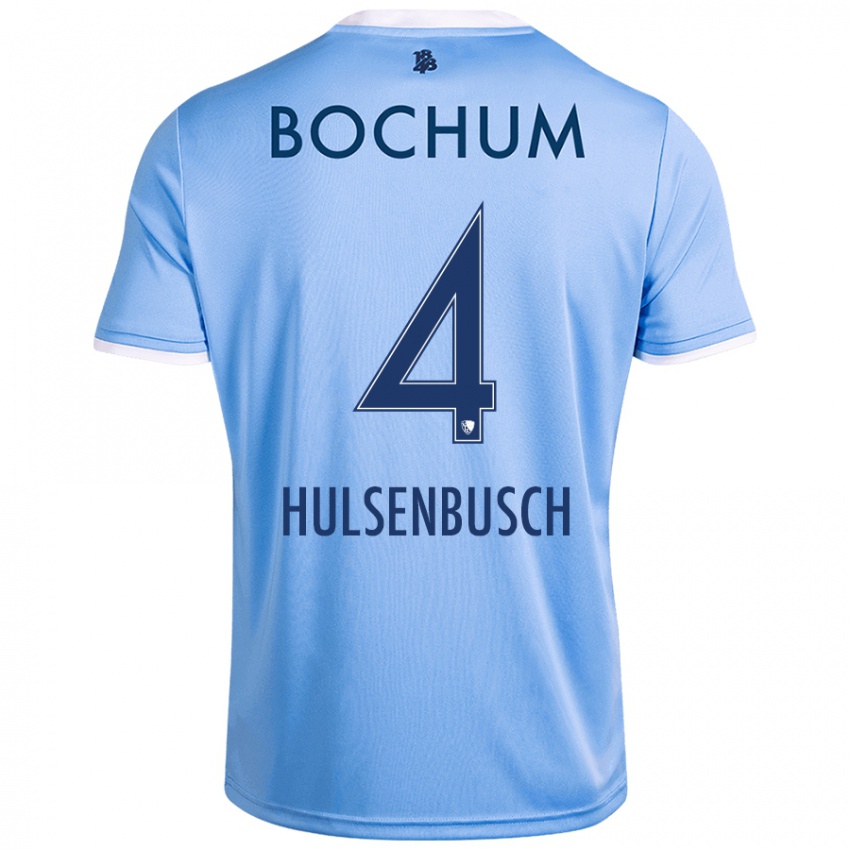 Kinder Daniel Hülsenbusch #4 Himmelblau Auswärtstrikot Trikot 2024/25 T-Shirt Österreich