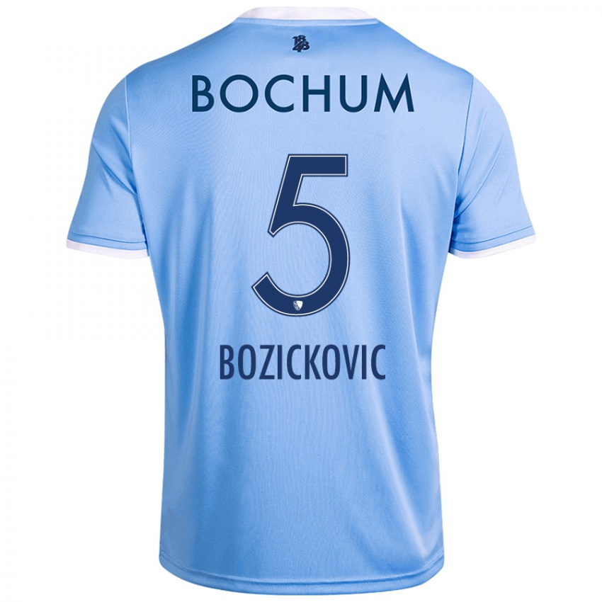 Kinder Niko Bozickovic #5 Himmelblau Auswärtstrikot Trikot 2024/25 T-Shirt Österreich