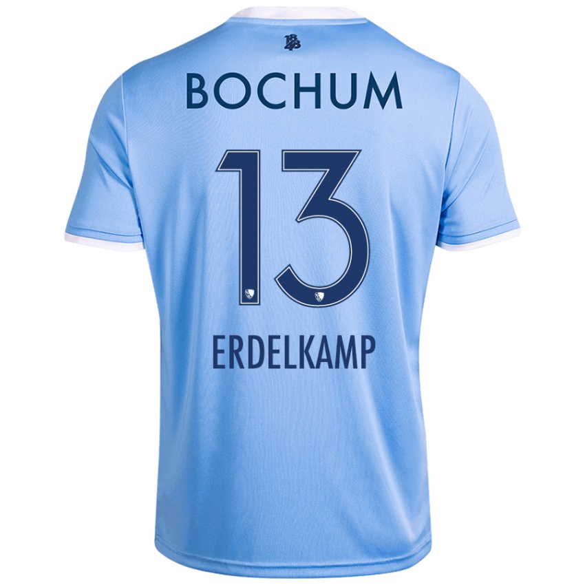 Kinder Luca Erdelkamp #13 Himmelblau Auswärtstrikot Trikot 2024/25 T-Shirt Österreich