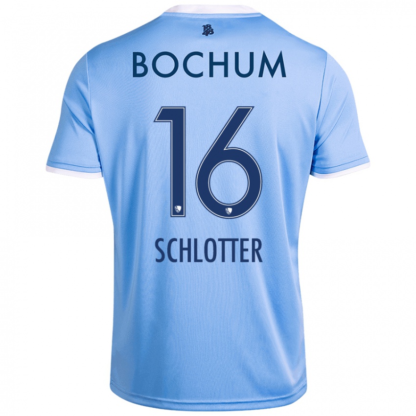 Kinder Joel Schlotter #16 Himmelblau Auswärtstrikot Trikot 2024/25 T-Shirt Österreich