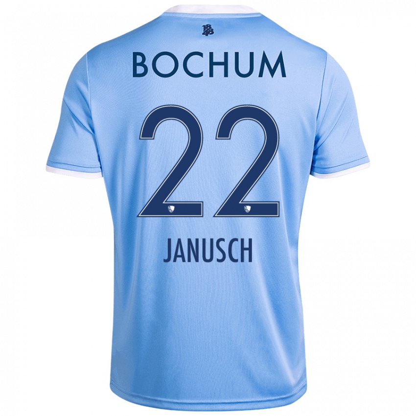 Kinder Thees Janusch #22 Himmelblau Auswärtstrikot Trikot 2024/25 T-Shirt Österreich