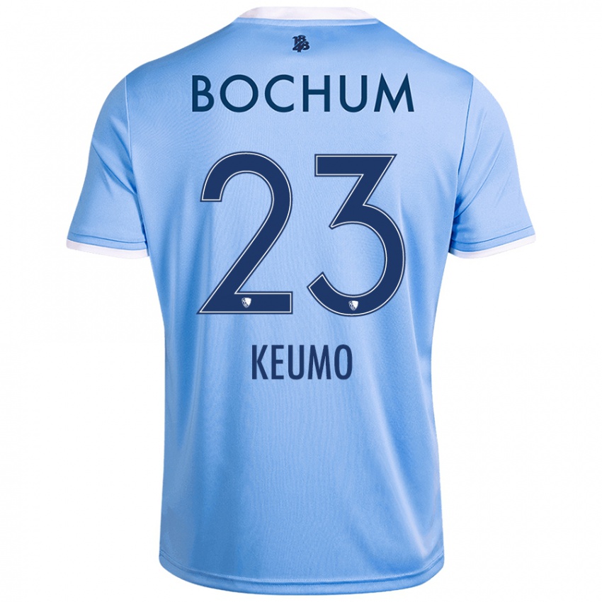 Kinder Owono-Darnell Keumo #23 Himmelblau Auswärtstrikot Trikot 2024/25 T-Shirt Österreich