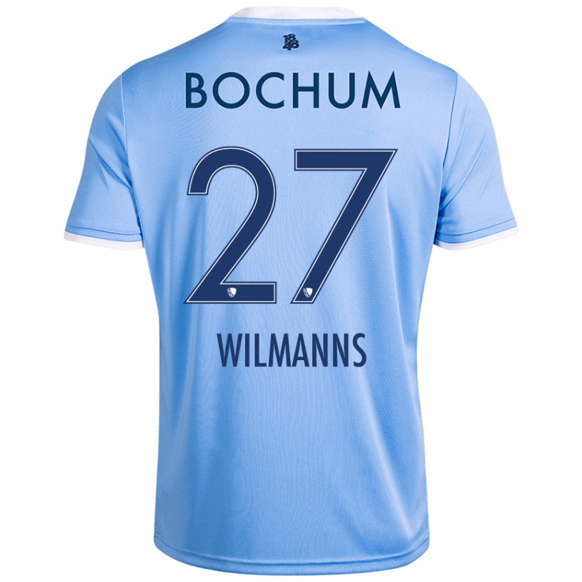 Kinder Anjo Wilmanns #27 Himmelblau Auswärtstrikot Trikot 2024/25 T-Shirt Österreich