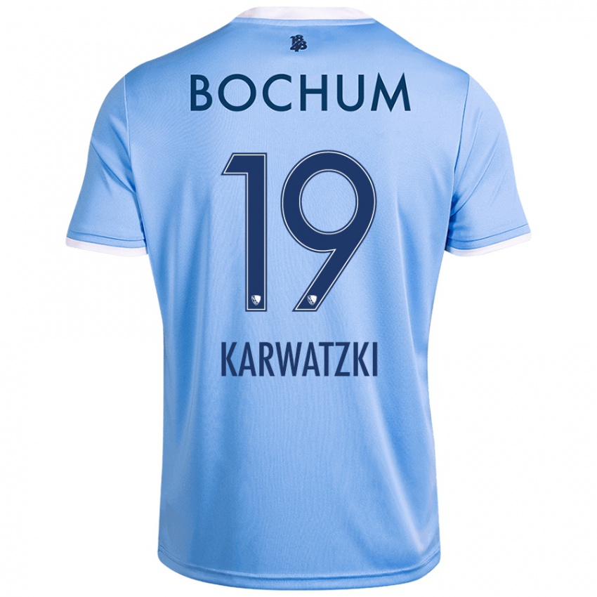 Kinder Lucy Karwatzki #19 Himmelblau Auswärtstrikot Trikot 2024/25 T-Shirt Österreich