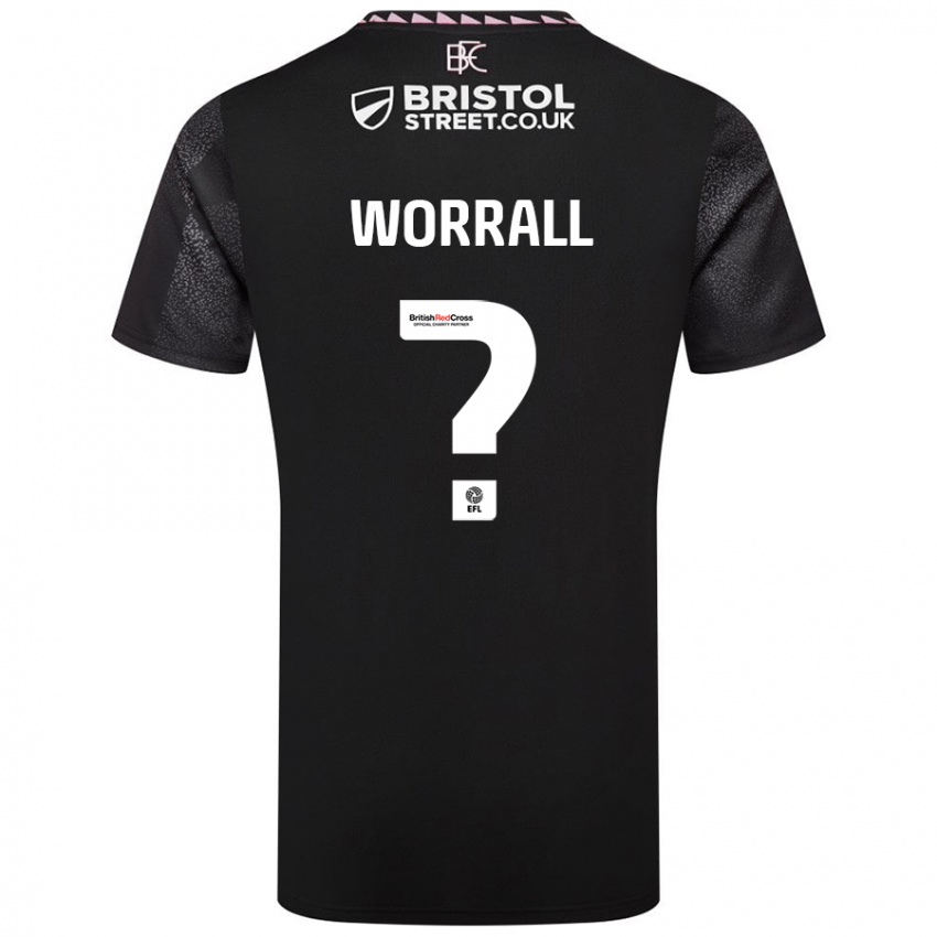 Kinder Joe Worrall #0 Schwarz Auswärtstrikot Trikot 2024/25 T-Shirt Österreich