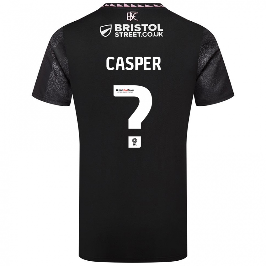 Kinder Charlie Casper #0 Schwarz Auswärtstrikot Trikot 2024/25 T-Shirt Österreich