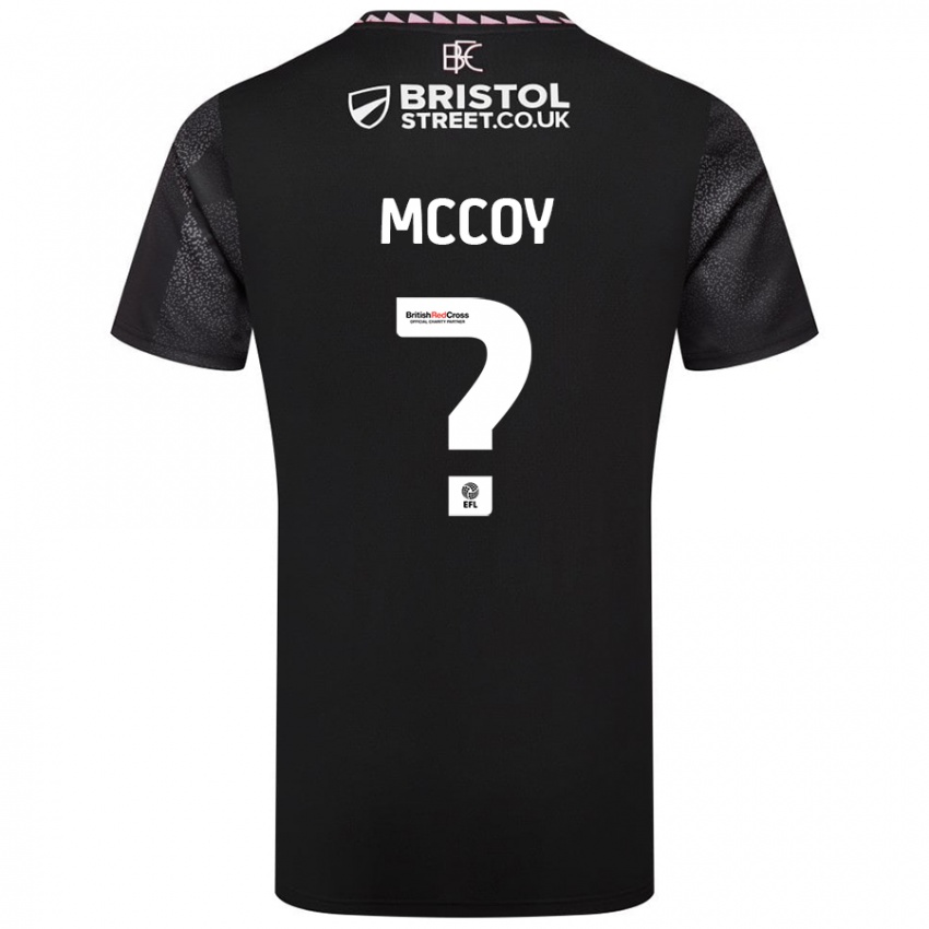 Kinder Adam Mccoy #0 Schwarz Auswärtstrikot Trikot 2024/25 T-Shirt Österreich