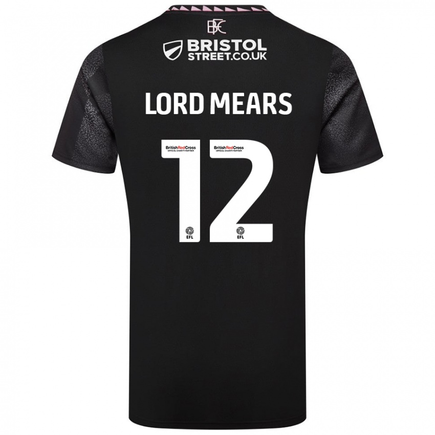 Kinder Rhema Lord-Mears #12 Schwarz Auswärtstrikot Trikot 2024/25 T-Shirt Österreich