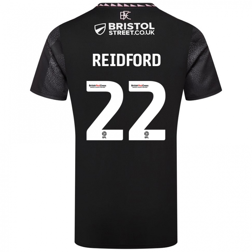 Kinder Isabella Reidford #22 Schwarz Auswärtstrikot Trikot 2024/25 T-Shirt Österreich