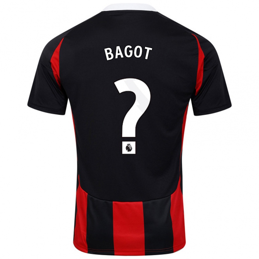 Kinder Matthew Bagot #0 Schwarz Rot Auswärtstrikot Trikot 2024/25 T-Shirt Österreich