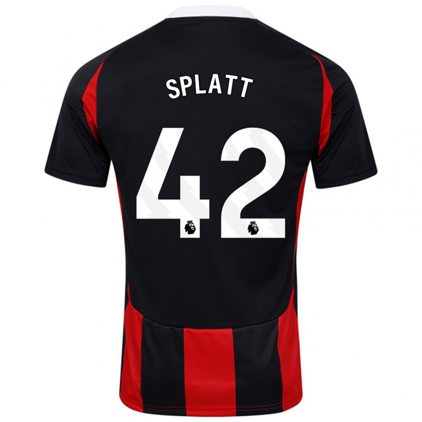 Kinder Delano Splatt #42 Schwarz Rot Auswärtstrikot Trikot 2024/25 T-Shirt Österreich