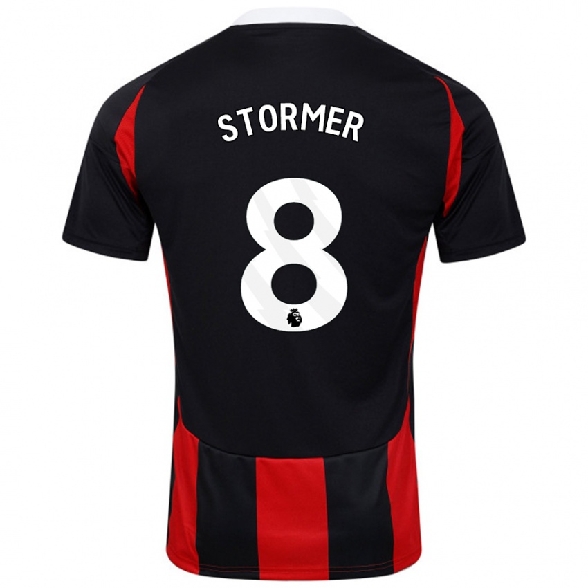 Kinder Becky Stormer #8 Schwarz Rot Auswärtstrikot Trikot 2024/25 T-Shirt Österreich