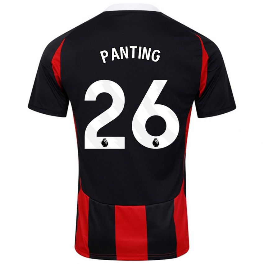 Kinder Rachel Panting #26 Schwarz Rot Auswärtstrikot Trikot 2024/25 T-Shirt Österreich