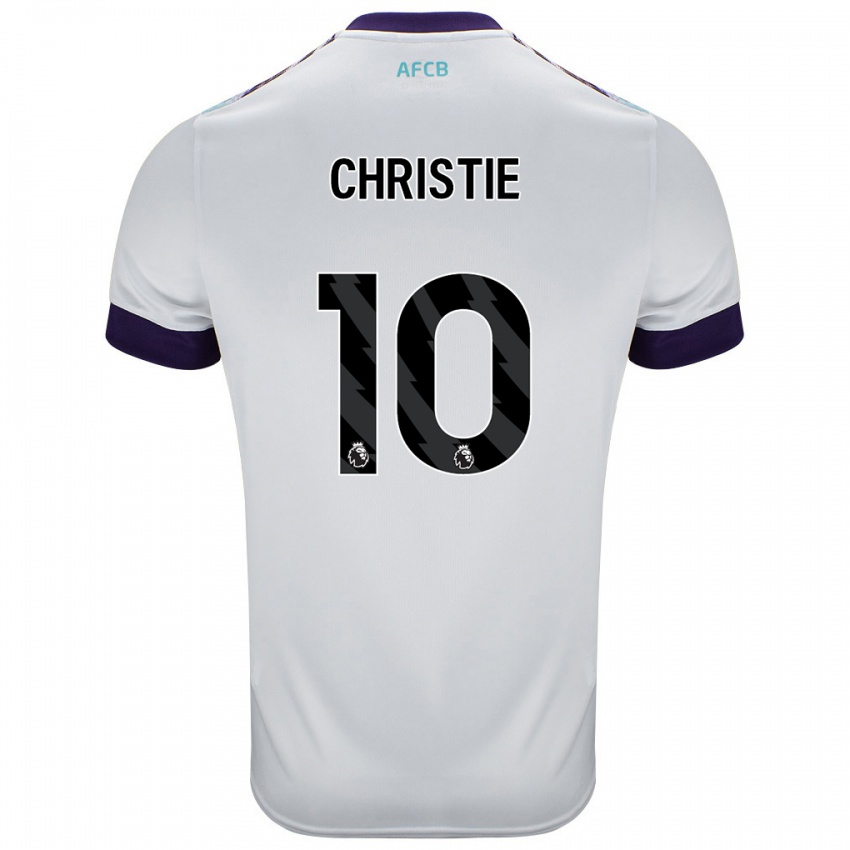 Kinder Ryan Christie #10 Weiß Grün Lila Auswärtstrikot Trikot 2024/25 T-Shirt Österreich