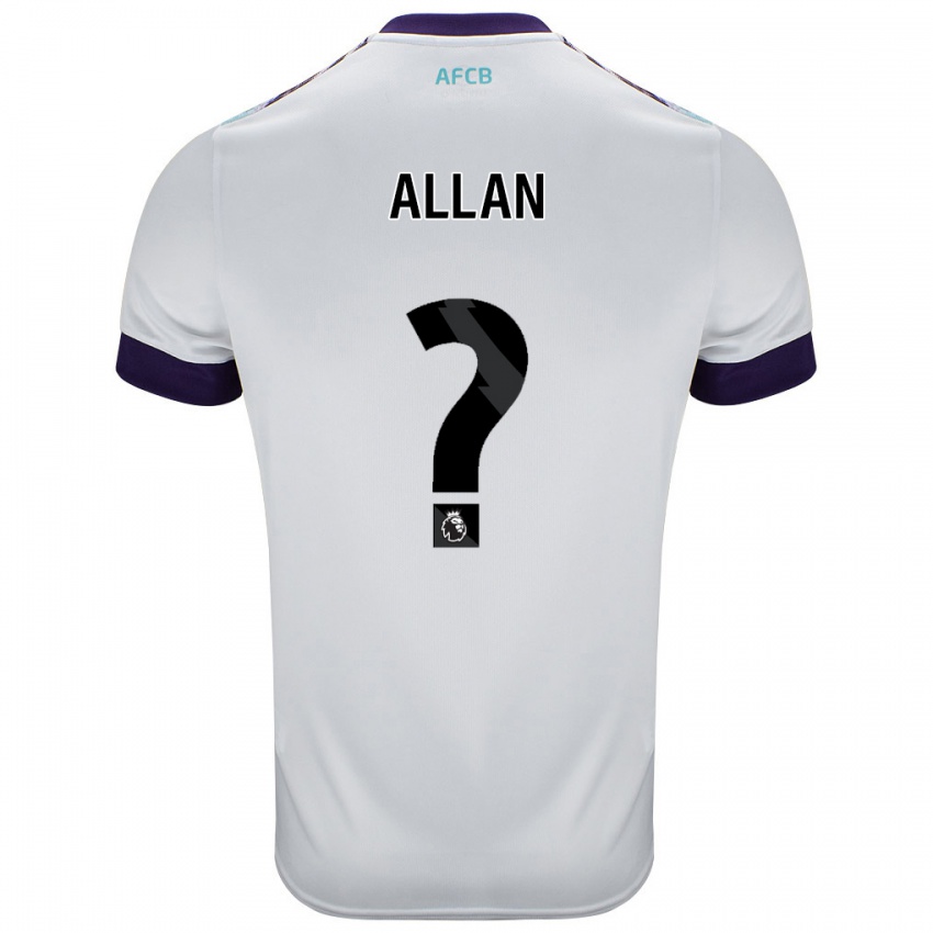 Kinder Mack Allan #0 Weiß Grün Lila Auswärtstrikot Trikot 2024/25 T-Shirt Österreich