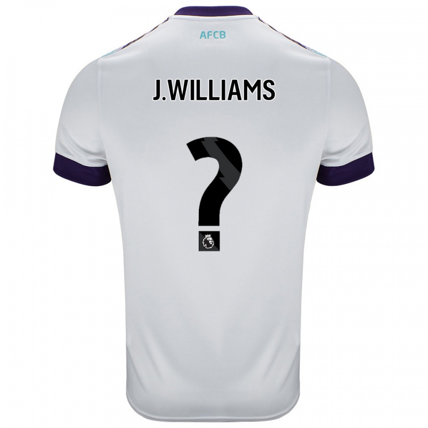 Kinder Jay Williams #0 Weiß Grün Lila Auswärtstrikot Trikot 2024/25 T-Shirt Österreich