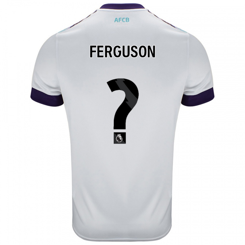 Kinder Josh Ferguson #0 Weiß Grün Lila Auswärtstrikot Trikot 2024/25 T-Shirt Österreich