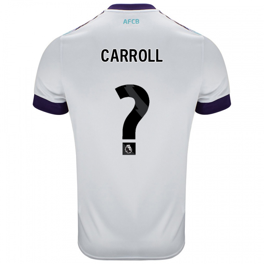 Kinder Ryan Carroll #0 Weiß Grün Lila Auswärtstrikot Trikot 2024/25 T-Shirt Österreich