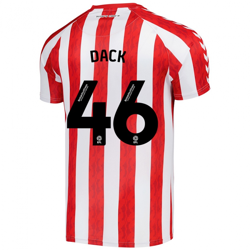 Herren Bradley Dack #46 Rot Weiß Heimtrikot Trikot 2024/25 T-Shirt Österreich