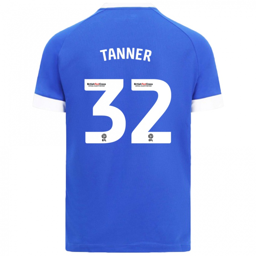 Herren Ollie Tanner #32 Himmelblau Heimtrikot Trikot 2024/25 T-Shirt Österreich