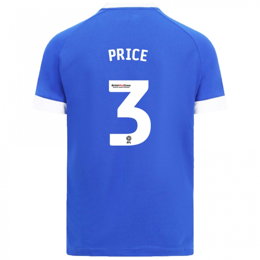 Herren Ffion Price #3 Himmelblau Heimtrikot Trikot 2024/25 T-Shirt Österreich