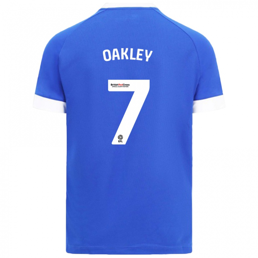 Herren Rhianne Oakley #7 Himmelblau Heimtrikot Trikot 2024/25 T-Shirt Österreich