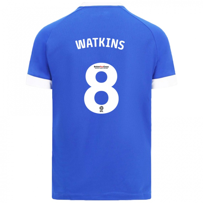 Herren Seren Watkins #8 Himmelblau Heimtrikot Trikot 2024/25 T-Shirt Österreich