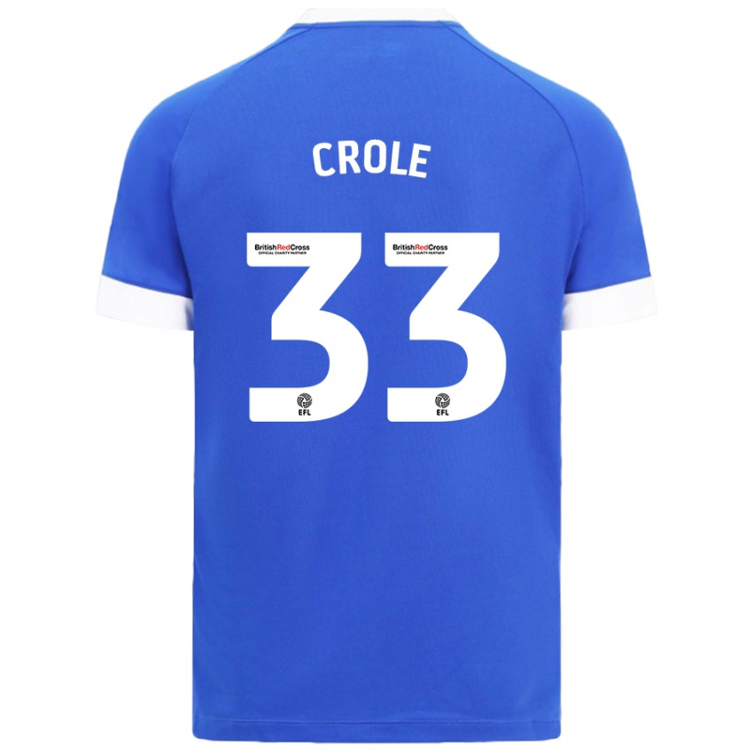 Herren James Crole #33 Himmelblau Heimtrikot Trikot 2024/25 T-Shirt Österreich